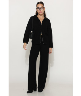 חליפה סריג צוארון רוכסן