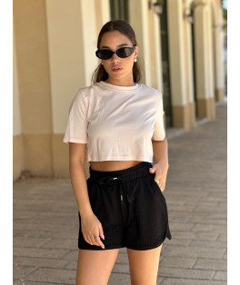 שורט פסים וחלק שרוך