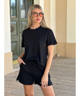 מכנס שורט גומי שילוב פפיון