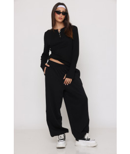 מכנס שרוואל שילוב גומי מנג`ט 