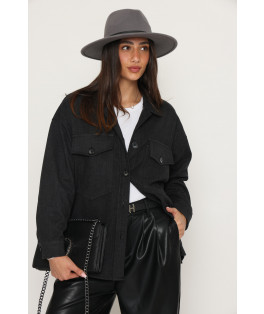 ג`קט מכופתר כיסים