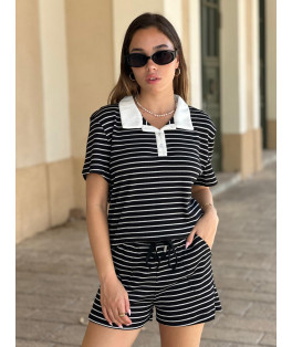 חליפה חולצה צווארון שילוב צבע