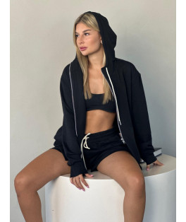 חליפת רוכסן מכנס קצר פרנץ טרי 