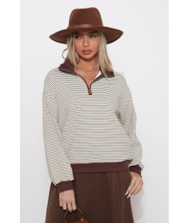 סריג רוכסן שינה פס