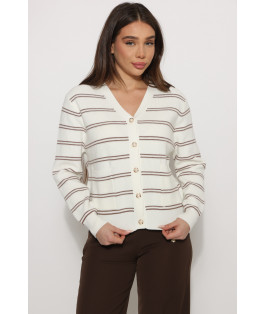 סריג קרדיגן פסים