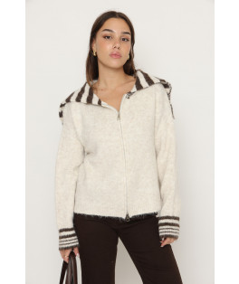 סריג רוכסן מתקפל פסים