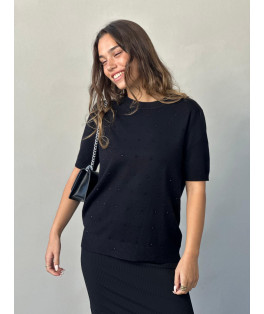 סריג ניטים שרוול קצר