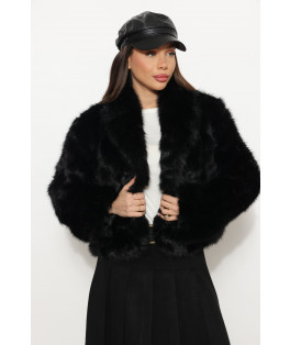 מעיל פרווה צוארון שאל