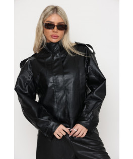 מעיל עור גולף