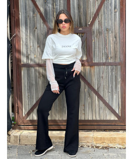 מכנס חגורה ריב טון על טון