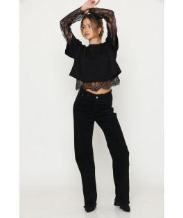 מכנס גזור במותן לייקרה