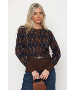 קרדיגן מעויינים כפתורים