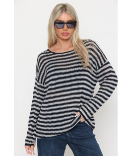 סריג מחורר פסים