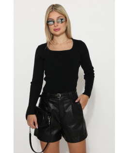 חולצה סריג בטן