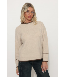 סריג מעויינים שילוב בצוואר