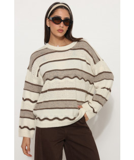 סריג ניקי פס משולב