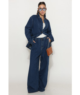 מכנס ג`ינס גומי בגב - חלק מחליפה