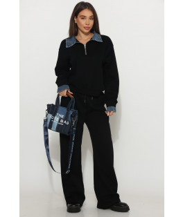 חליפה צווארון ג`ינס