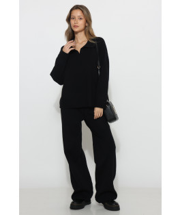 חליפה סריג צווארון אובר סייז